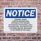 Signmission Ethylene Oxide Cancer Hazard And Reproductive OSHA Notice Sign, Plastic, 10in W x 7in L, 2PK OS-2PACK-NS-P-710-L-12180 - alternate 2
